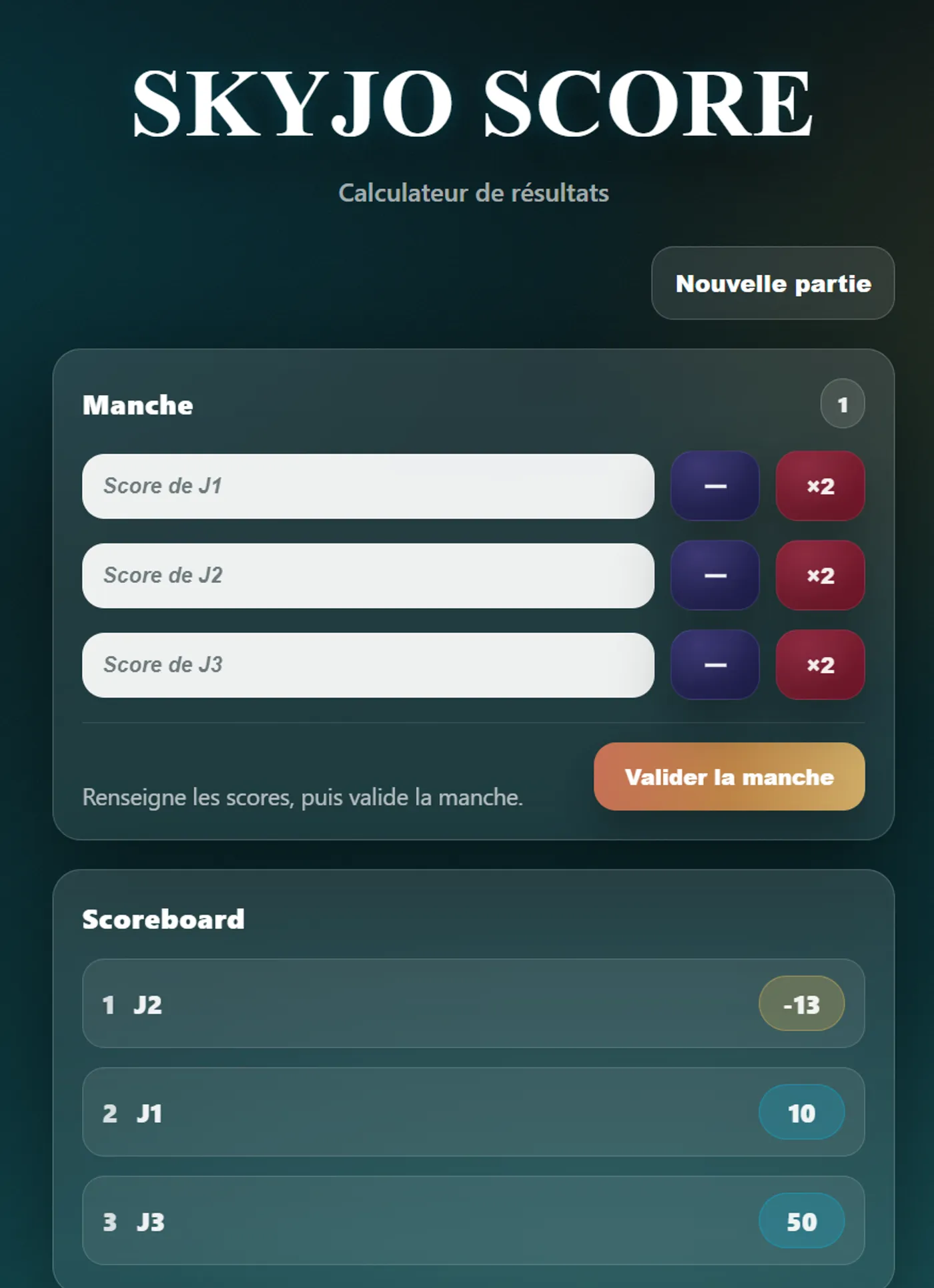 Skyjo Score — visuel 3