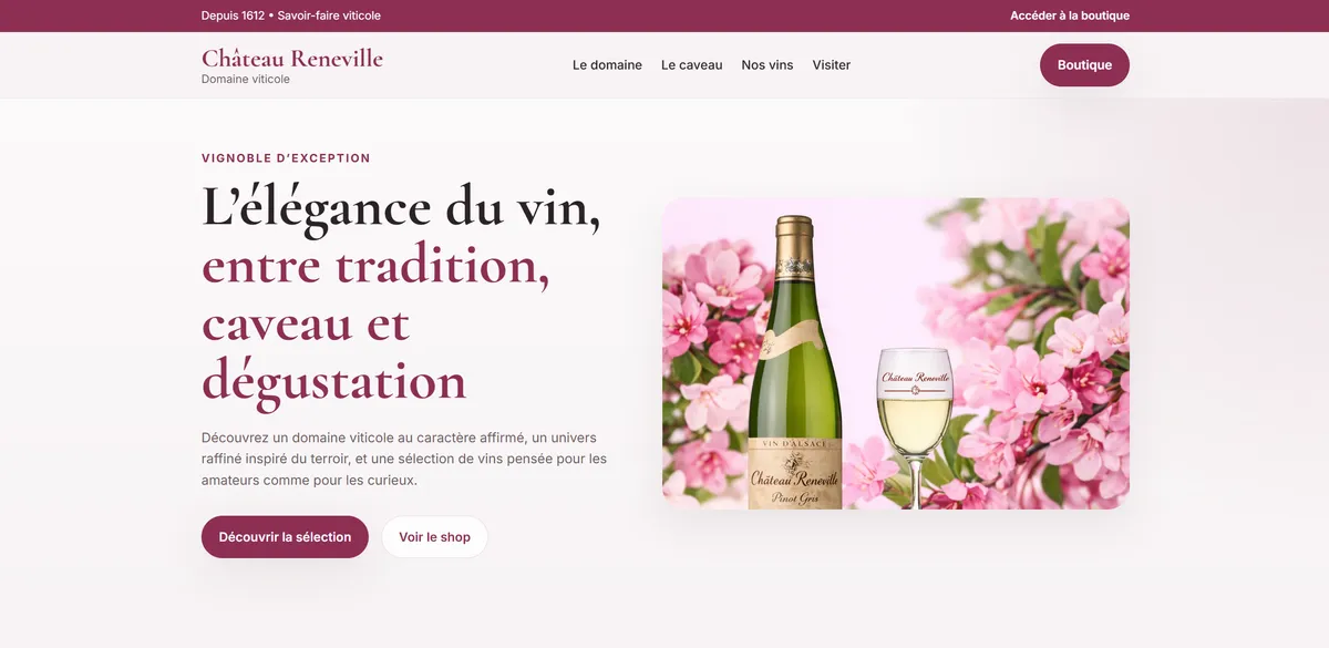 Aperçu du projet Château Reneville