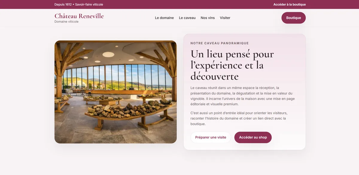 Aperçu du projet Château Reneville